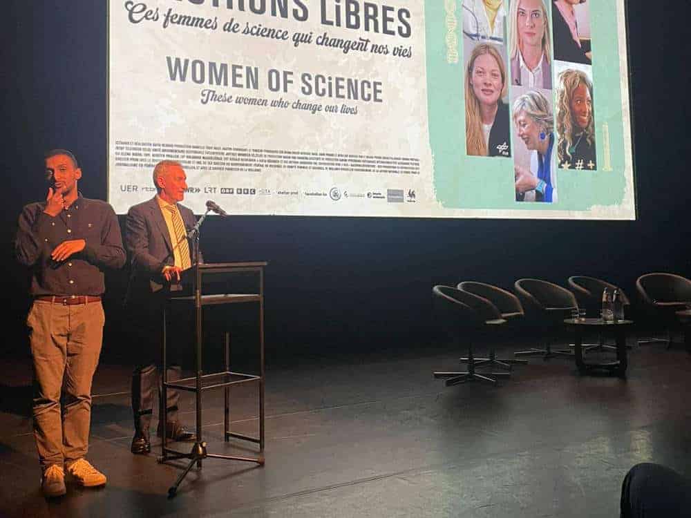 Women of science presentation at BSL First event, celebrating women changing the world through science.